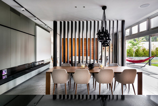 Contemporary Dining Room by DTDA pty ltd
