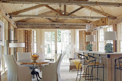 Idées déco pour une salle à manger campagne.