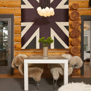 Jackson Hole Modern Log Cabin - Grace Home Design