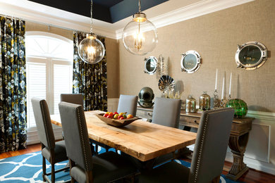 Design ideas for a contemporary dining room in Atlanta.