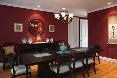 Immagine di una sala da pranzo etnica
