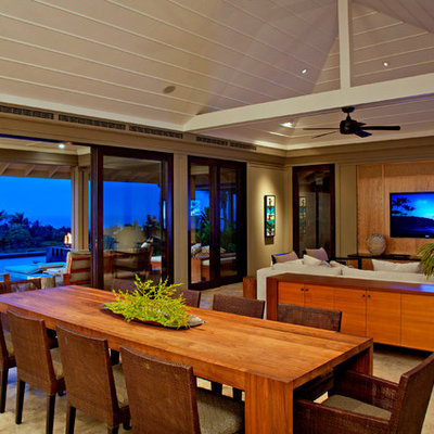 Inspiration for a tropical great room remodel in Hawaii