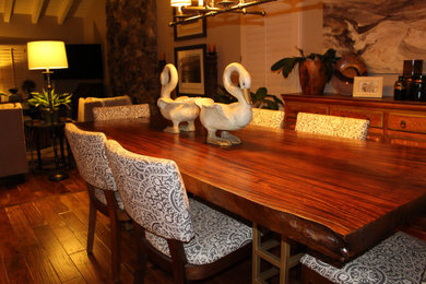 Dining room - transitional dining room idea in Orange County