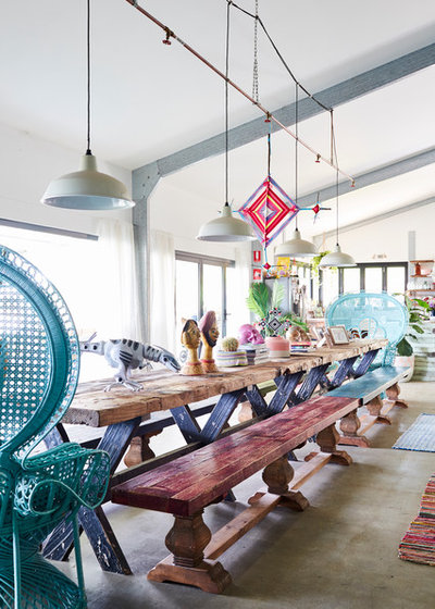 Eclectic Dining Room by Jessie & Jones