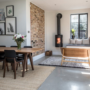 75 Beautiful Dining Room With A Wood Stove Pictures Ideas July 2021 Houzz