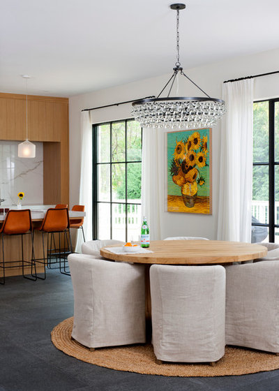 Contemporary Dining Room by NF interiors