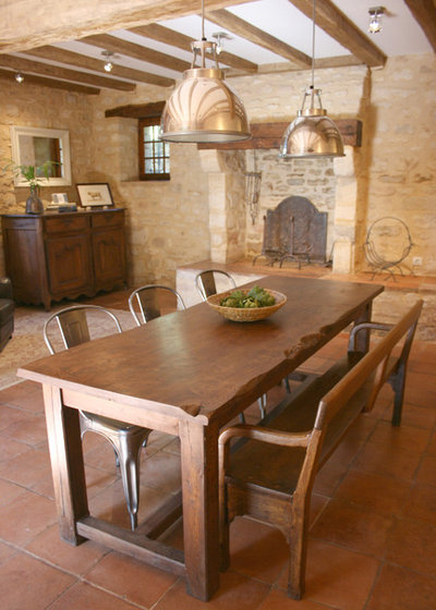 Rustic Dining Room by Stephmodo