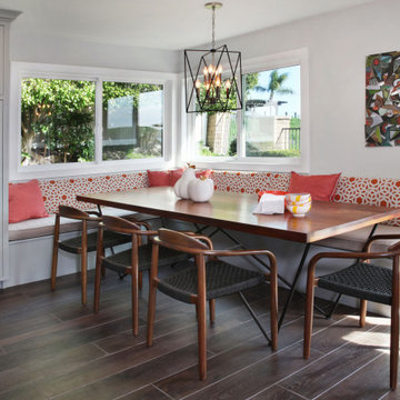 Laguna Niguel - Transitional Breakfast Nook with Built-in Bench