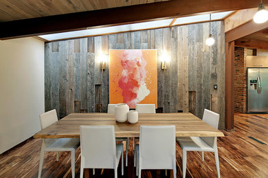 Example of a 1950s dining room design in Seattle