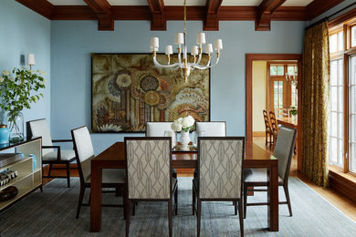Inspiration for a contemporary dining room remodel in Milwaukee