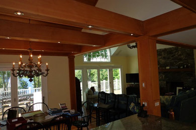 Photo of a contemporary dining room in Burlington.