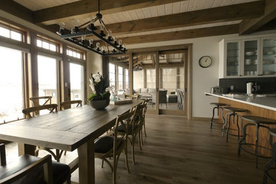 Dining room - craftsman dining room idea in Other