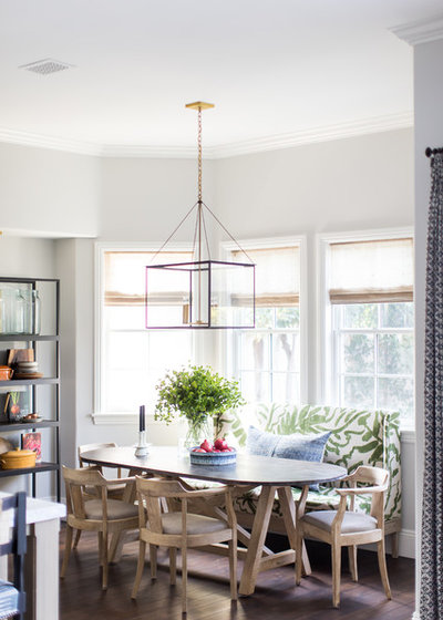 Transitional Dining Room by Wendy Word Design