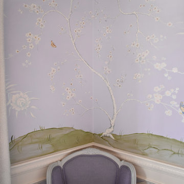 Lavender Chinoiserie Dining Room