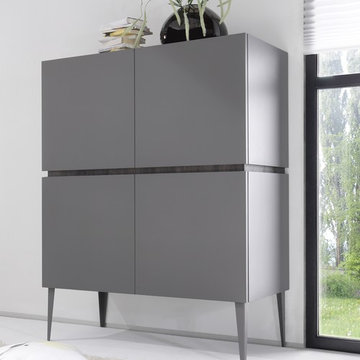 LC Mobili Rex 4-Door Highboard, Italy - $1,285.00