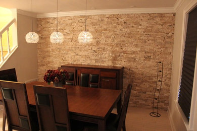 Example of a trendy dining room design in Bridgeport