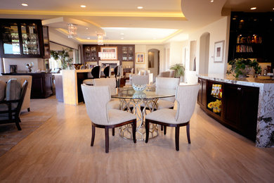 Example of a trendy dining room design in Las Vegas