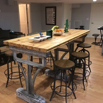 Lexington- Indsutrial Custom Farm Table Finished