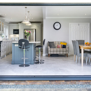 Two tone kitchen in a classic shaker style