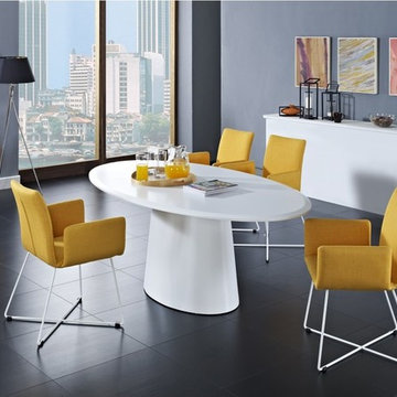 Lilou Dining Set in White and Yellow - $2375.48