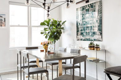 Dining room - contemporary dining room idea in New York