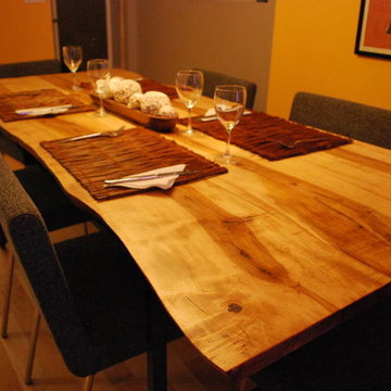 Live Edge Ash Harvest Table Dining Room Table
