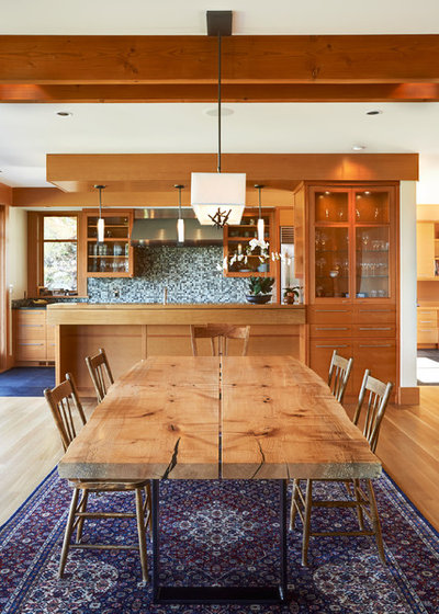 Contemporary Dining Room by Live Edge Design
