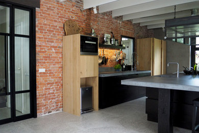Dining room - contemporary dining room idea in Amsterdam
