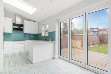 Inspiration for a small modern dining room in London.