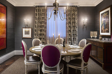 Transitional dining room photo in London
