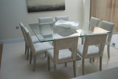 Design ideas for a contemporary dining room in Essex.