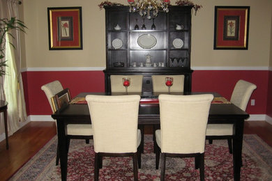 Dining room - traditional dining room idea in Manchester