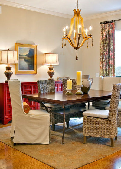 Transitional Dining Room by LORRAINE G VALE, Allied ASID