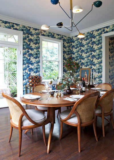 Transitional Dining Room by Taylor Jacobson Interior Design