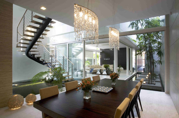 Contemporary Dining Room by HSI ARCH