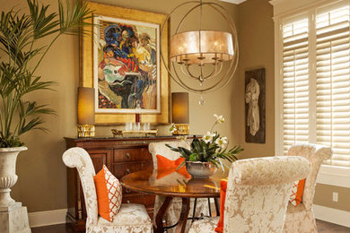 Inspiration for a transitional dining room remodel in Little Rock