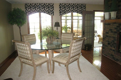 Example of a trendy dining room design in Indianapolis