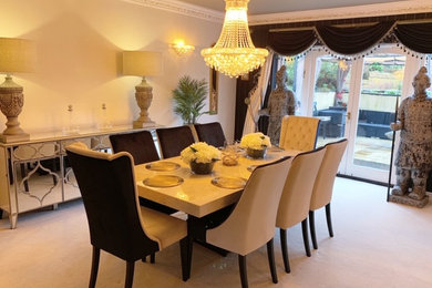 Design ideas for a dining room in West Midlands.