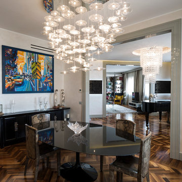 Luxury Apartment in Milan. Dining room.