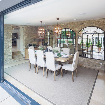 Luxury Cirencester home with Castile limestone flooring by Rixon Architects
