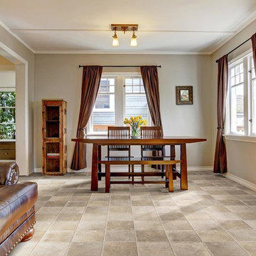 Luxury vinyl tile (LVT) floors in spring home décor
