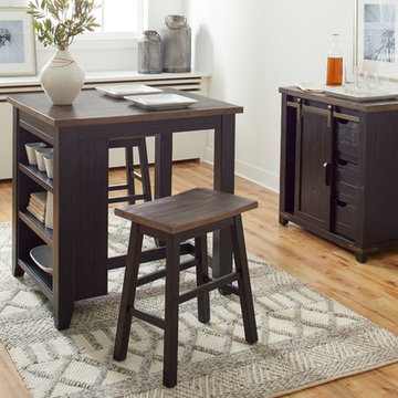 Madison County 3pc Counter Height Set