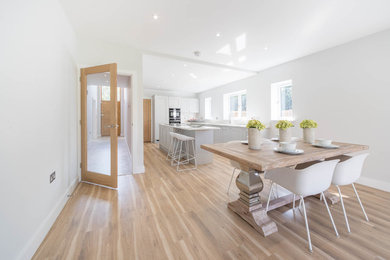 Photo of a contemporary dining room in Dorset.