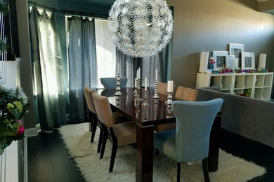 Inspiration for a mid-sized eclectic dining room remodel in Denver