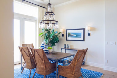 Example of a beach style dining room design in Atlanta