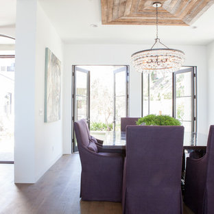 This is an example of a country dining room in Los Angeles.