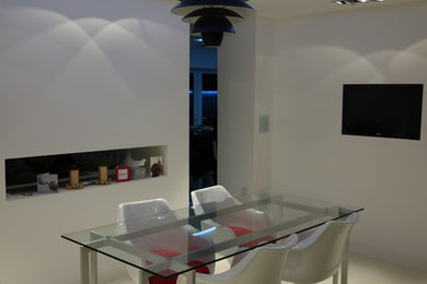 Contemporary dining room in Manchester.