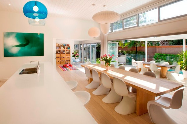 Contemporary Dining Room by Sanctum Design