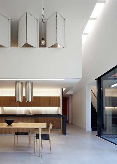 Contemporary Dining Room by Noxon Giffen