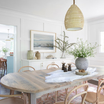 75 Coastal Dining Room Ideas You Ll, Beach Themed Dining Room Table